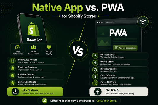 Native App vs. PWA for Shopify Stores